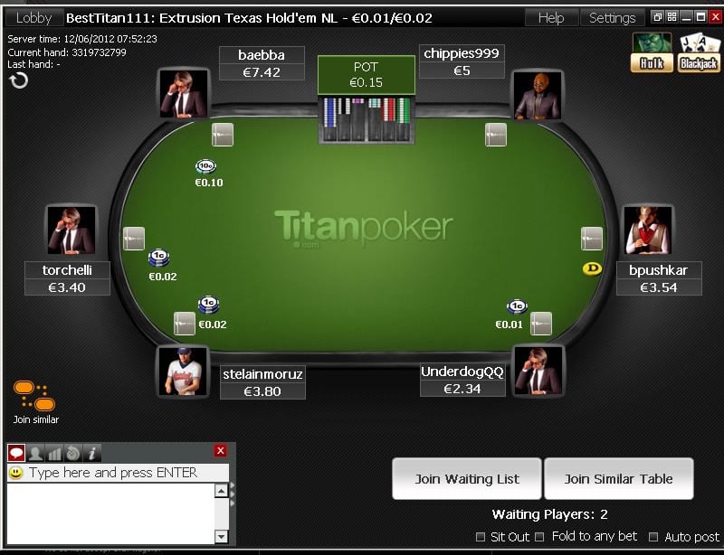 titan poker казино